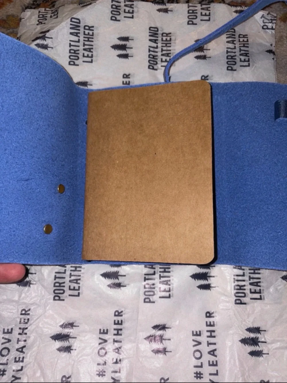 Comet Blue small wrap journal